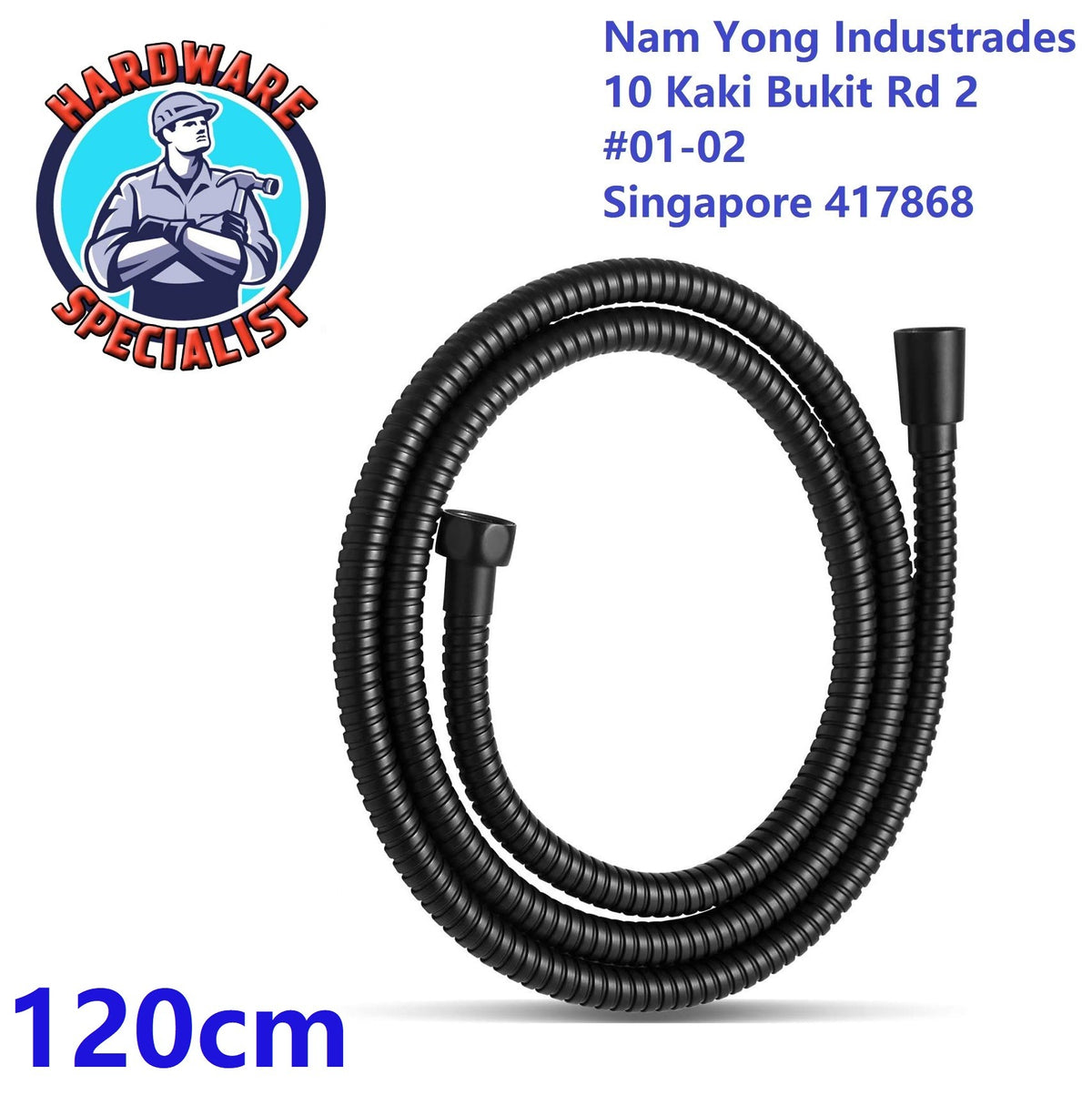 Hardware Specialist Stainless Steel Black Flexible Hose