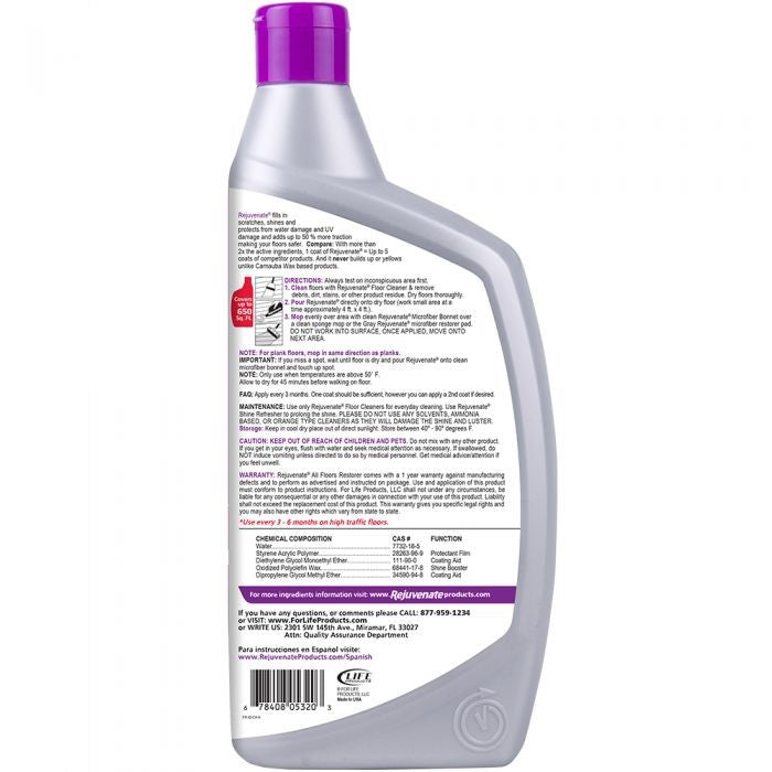 Rejuvenate All Floors Restorer and Protectant - 947mL