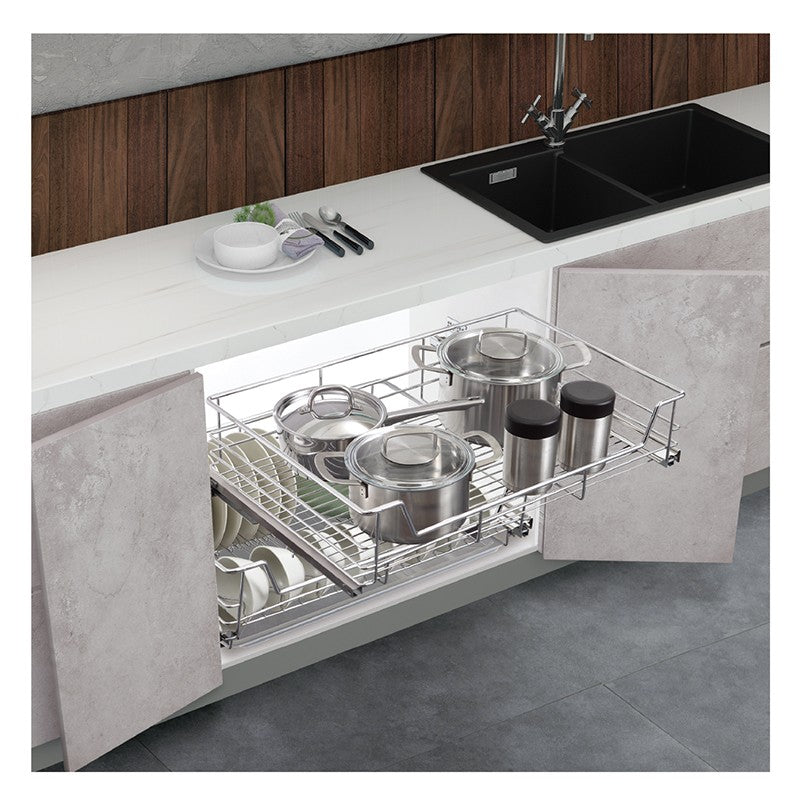 ecoWare Multi-function Pull Out Basket with Undermount Organizer