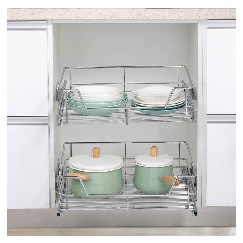 ecoWare Platinum Undermount Four Side Pull Out Basket