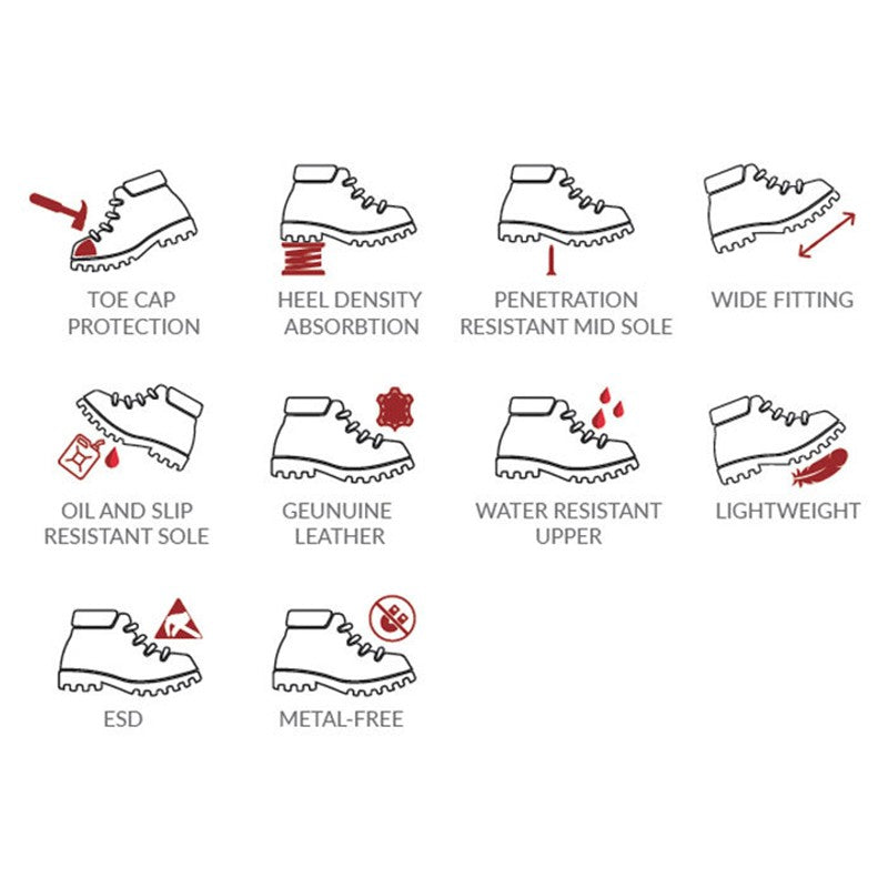 AcesafeT Vanguard Mid Cut Superior Protection Safety Shoe
