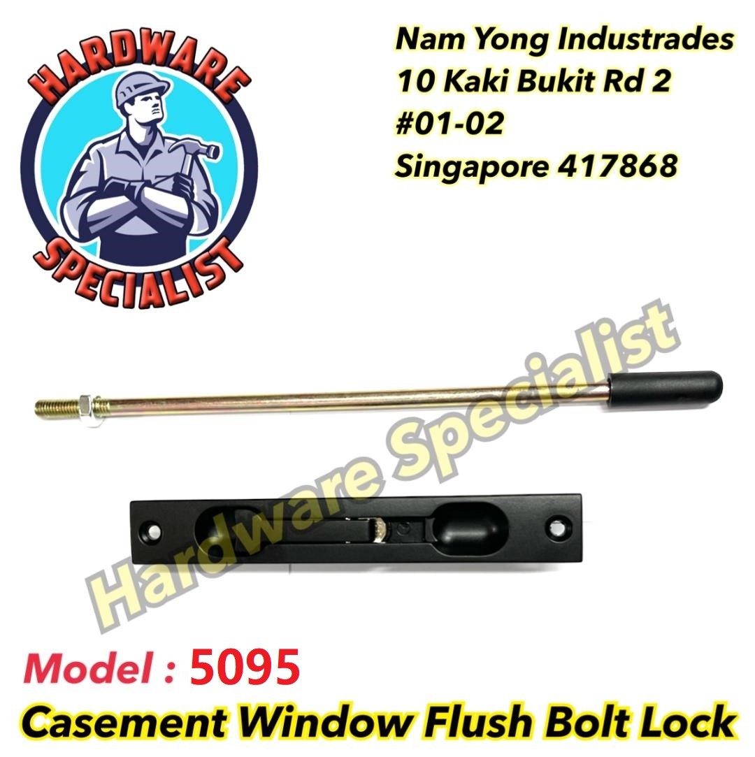 Hardware Specialist Casement Window Flush Bolt Lock 5095