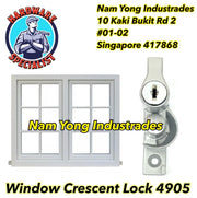 HDB Sliding Crescent Window Lock 4905 (key)