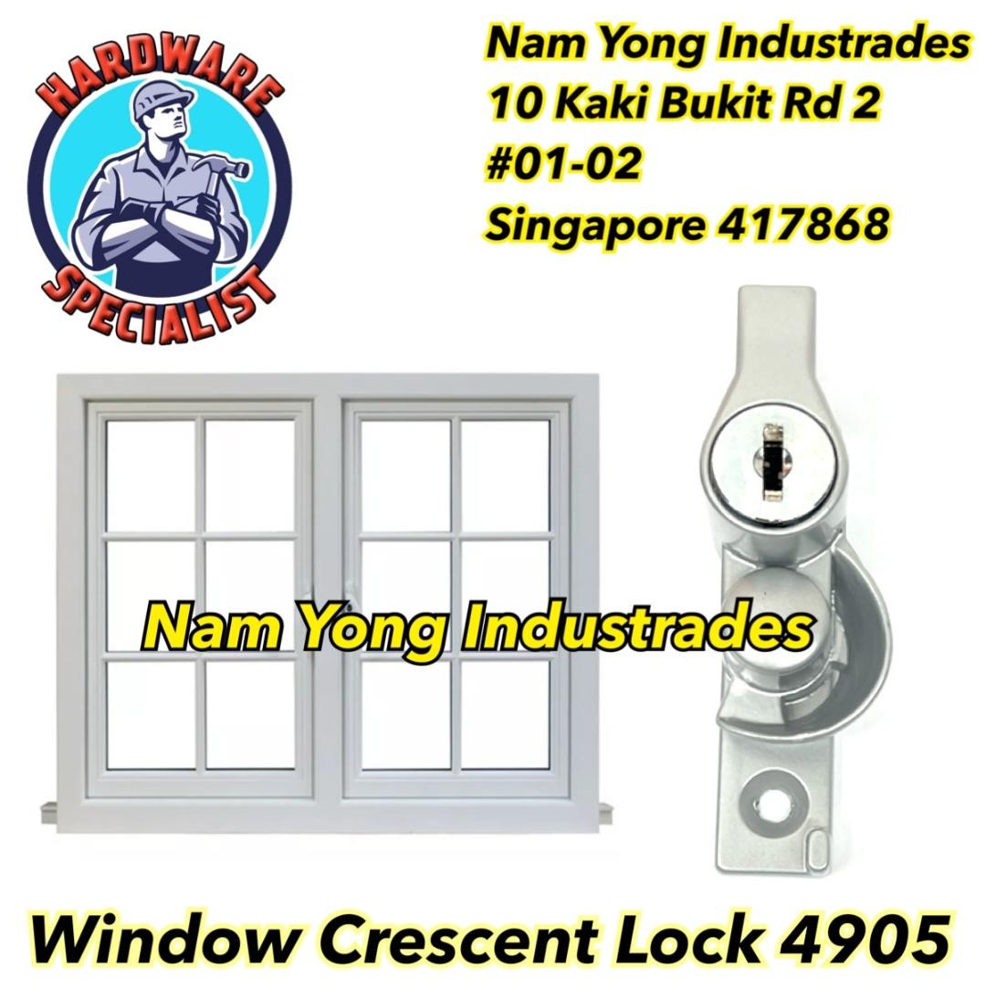 HDB Sliding Crescent Window Lock 4905 (key)