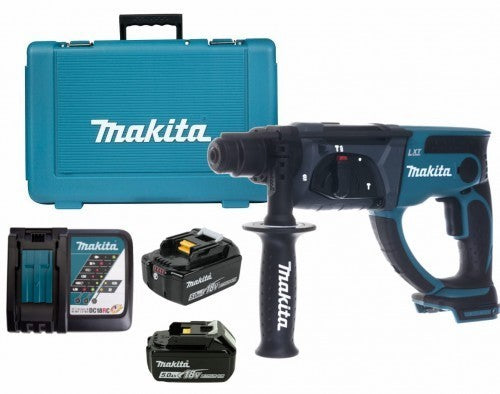 Makita 2 x 18V 5.0 Ah Cordless SDS Plus Rotary Hammer Drill Kit