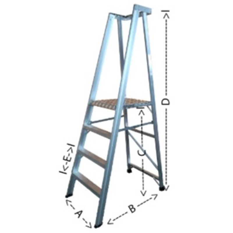 Laddermenn Aluminium Heavy Duty Platform Ladder