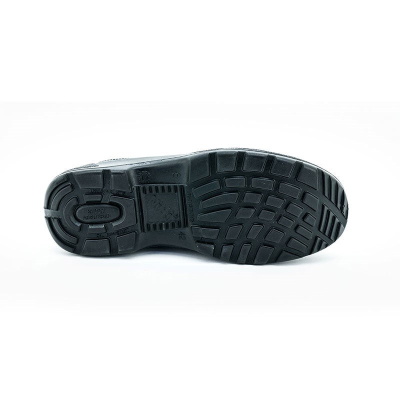 Nitti Low Cut Slip-on Leather Safety Shoe - Black