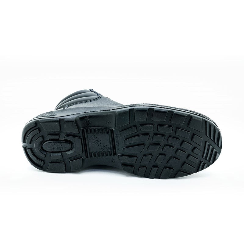 Nitti Mid Cut Safety Shoe with Shoe Lace - Black