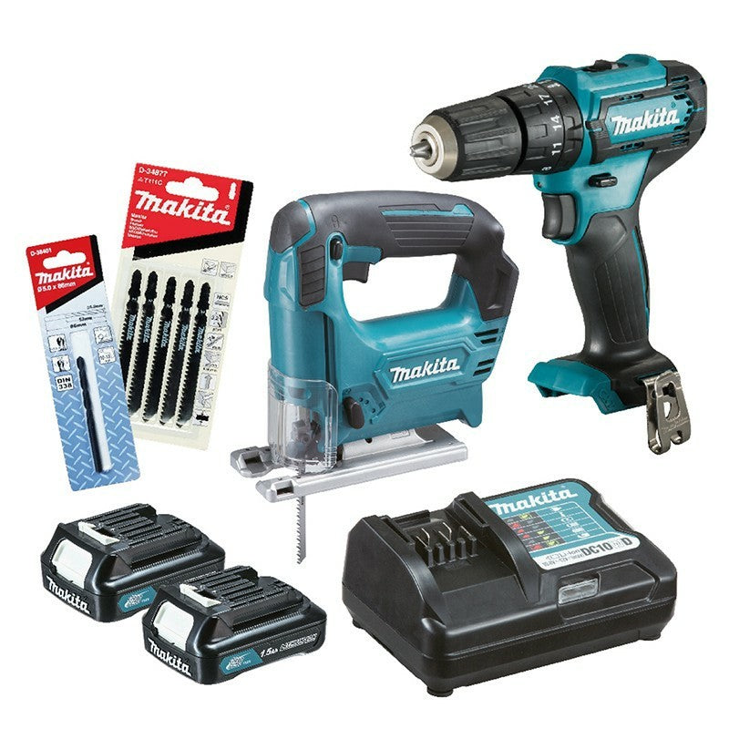 Makita 12V Max Cordless Combo Kit (Hammer Driver Drill/Jig Saw)
