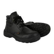 Nitti Mid Cut Safety Shoe with Shoe Lace - Black