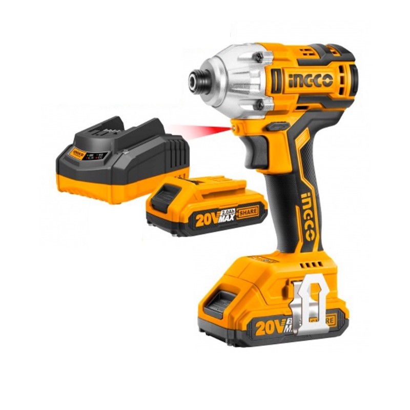 Ingco CIRLI20030 20V Lithium-Ion Brushless Cordless Impact Driver