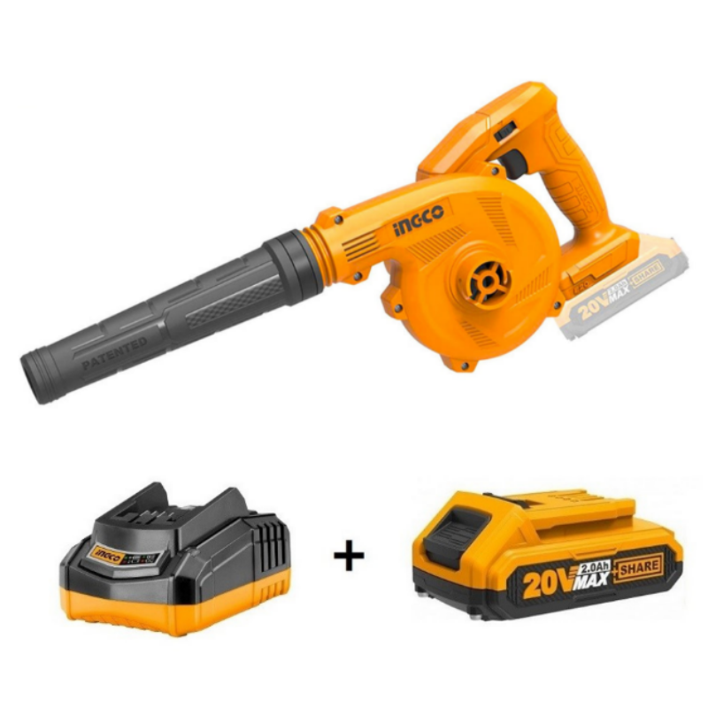 Ingco CABLI20018 20V Lithium-Ion 2.0 Ah Cordless Aspirator Blower