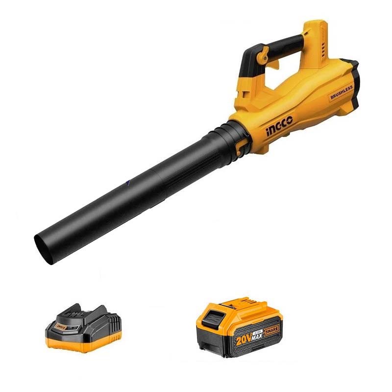 Ingco CABLI20428 20V Lithium-Ion Brushless Cordless Powerful Leaf Blower