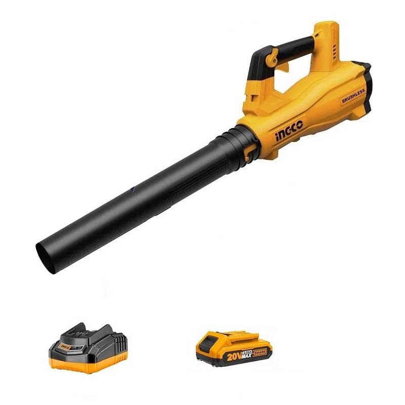Ingco CABLI20428 20V Lithium-Ion Brushless Cordless Powerful Leaf Blower