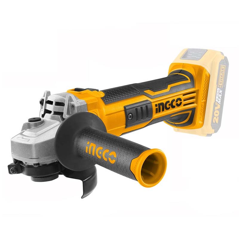 Ingco CAGLI201008 20V Lithium-Ion 100mm Brushless Cordless Angle Grinder