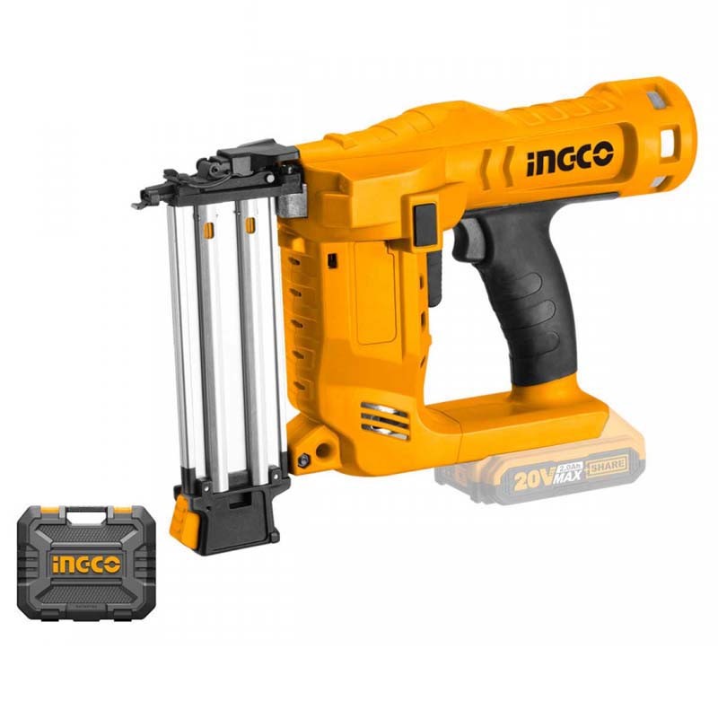 Ingco CBNLI2028 20V Lithium-Ion 15-50mm Cordless Brad Nailer