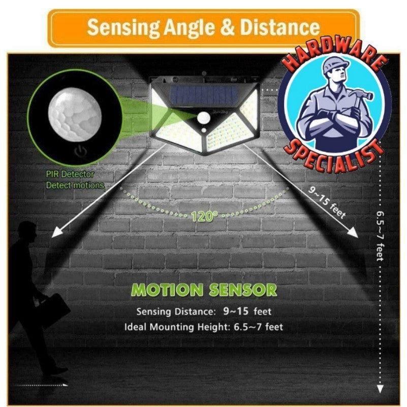 Rechargeable Motion Detection Integrated 100 LED Solar Light