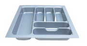 ecoWare Kitchen ABS Cutlery Tray - Grey