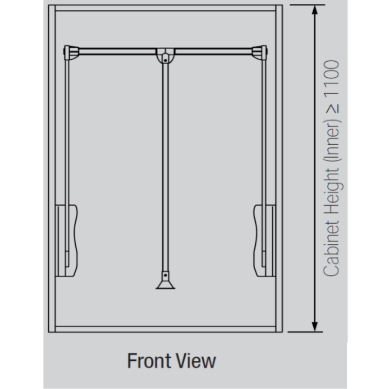ecoWare Luxury Wardrobe Clothes Lift With Soft Close