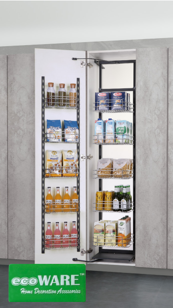 Ecoware Premium High Quality Side Large Tall Unit Basket - Polish Chrome