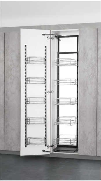 Ecoware Premium High Quality Side Large Tall Unit Basket - Polish Chrome