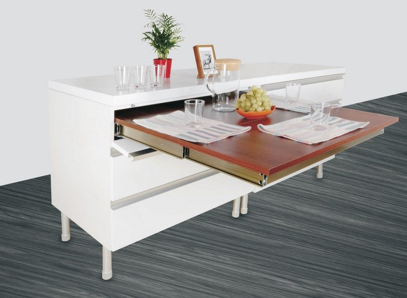ecoWare DS-TBE03 Pull Out Extension Table Slide - Champagne Gold