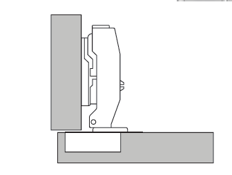 ecoWare Air Pressure Conceal Hinge with Slide-On Design - 4 Hole S89P