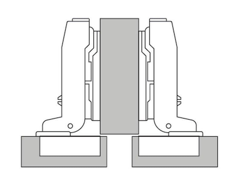 ecoWare No Spring Conceal Hinge - 4 Hole