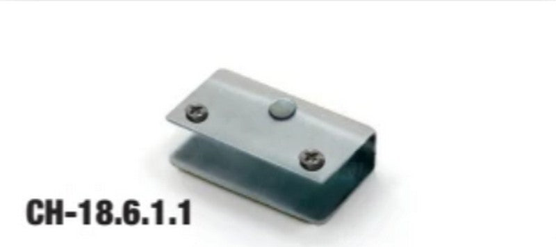 ecoWare HF-SS-PLLH 8-12mm Big Stainless Steel Push Plate - Chrome