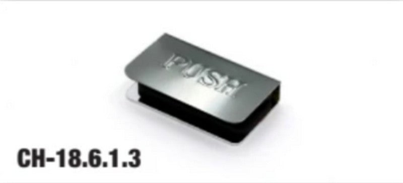 ecoWare HF-PLLH-12 10-12mm Big Steel Push Plate - Chrome