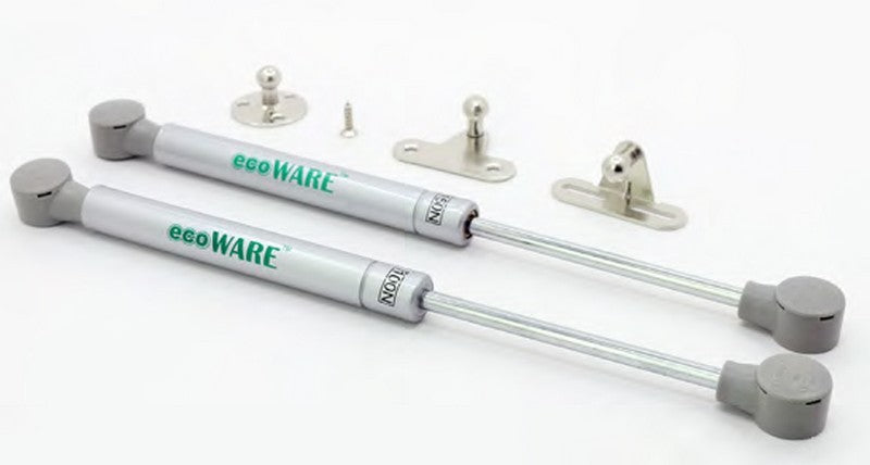 ecoWare LS-2.1 Cabinet Hydraulic Gas Spring for Aluminium and Wooden Door - Silver