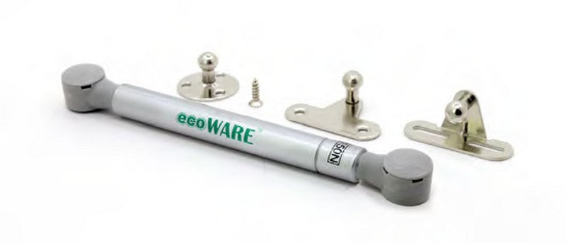 ecoWare S-GS-15-H Lip Down Gas Spring for Aluminium and Wooden Door - Silver
