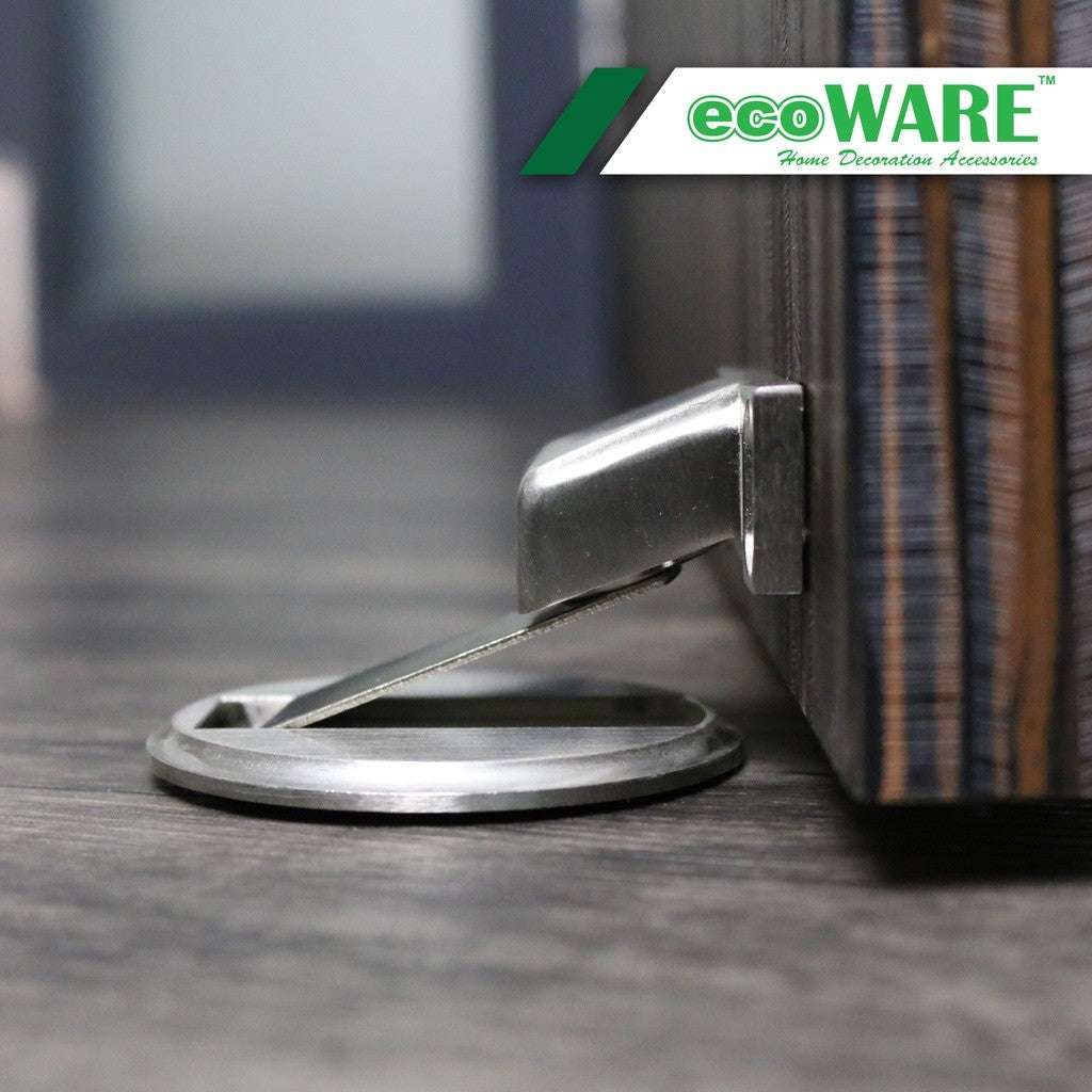 ecoWARE DH008 Door Holder Invisible Floor Mounted Door Block Magnetic Door Stopper Hidden Door Holder