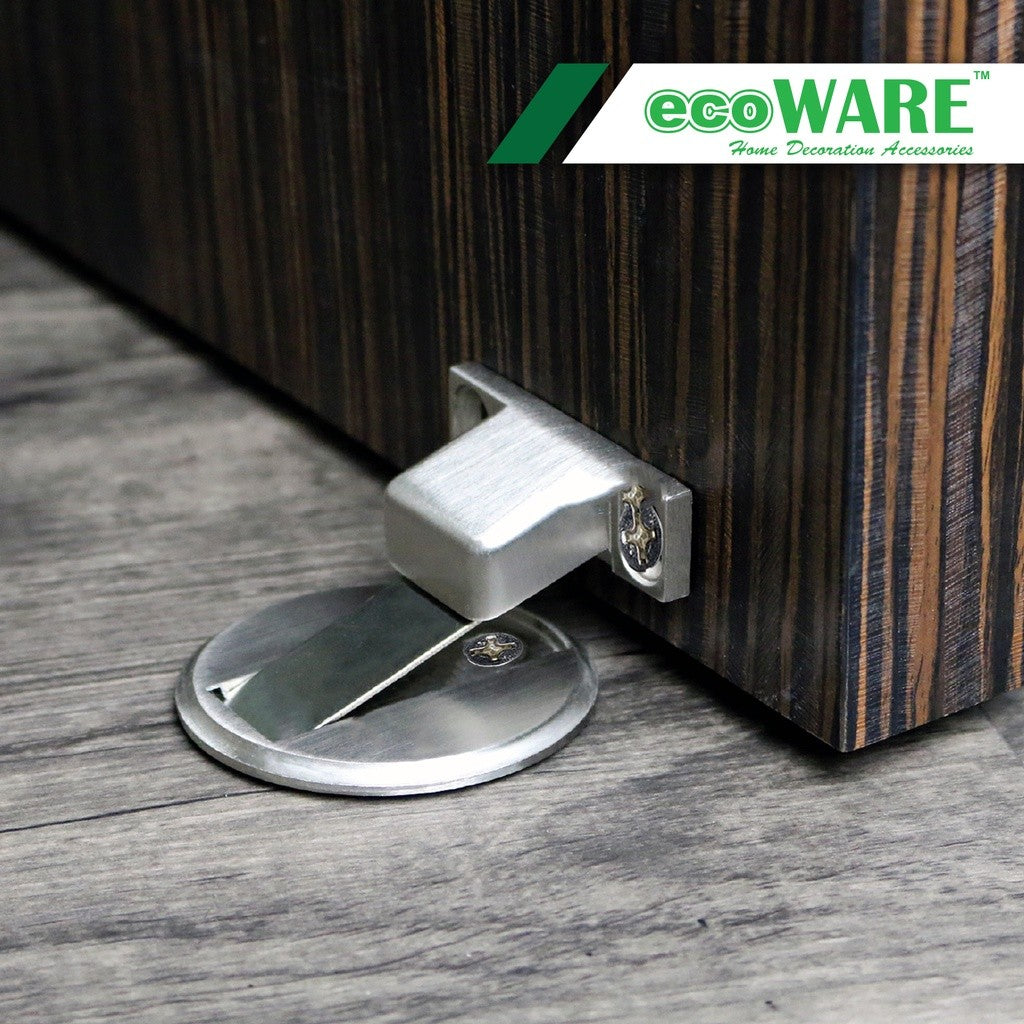 ecoWARE DH008 Door Holder Invisible Floor Mounted Door Block Magnetic Door Stopper Hidden Door Holder