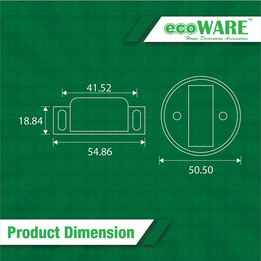 ecoWARE DH008 Door Holder Invisible Floor Mounted Door Block Magnetic Door Stopper Hidden Door Holder