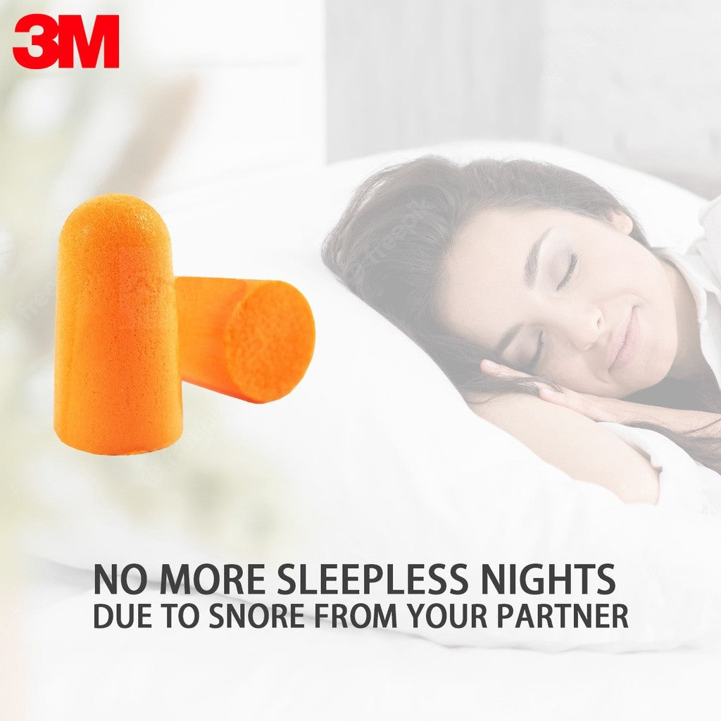 3M 1100 Noise Cancellation Earplugs - Orange