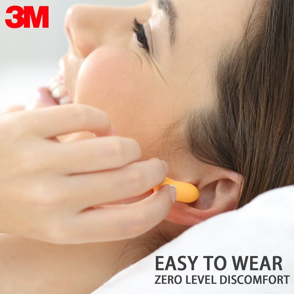 3M 1100 Noise Cancellation Earplugs - Orange