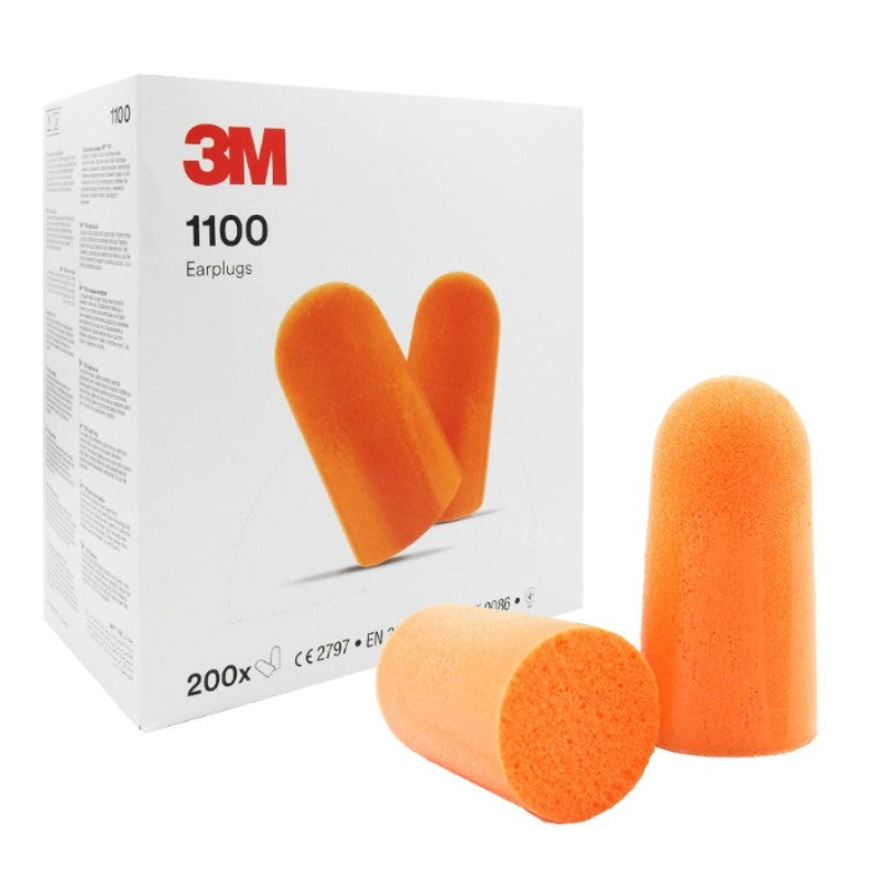3M 1100 Noise Cancellation Earplugs - Orange