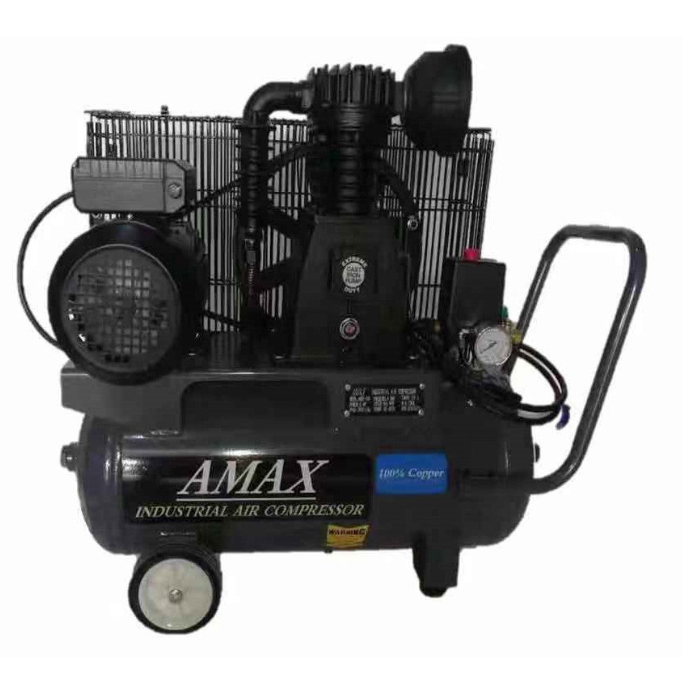 Amax AM30-30H Air Compressor Belt Drive Single Stage Series 3HP 30L 8 BAR 230V 50Hz (w/MOM Cert)
