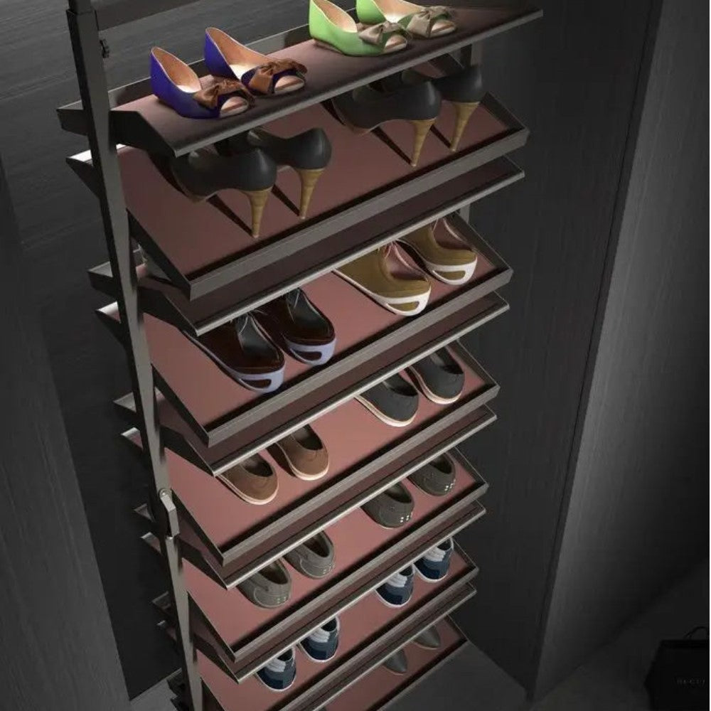 Ecoware Caldo 019 Rotary Shoe Rack 8 Layer With Soft Close