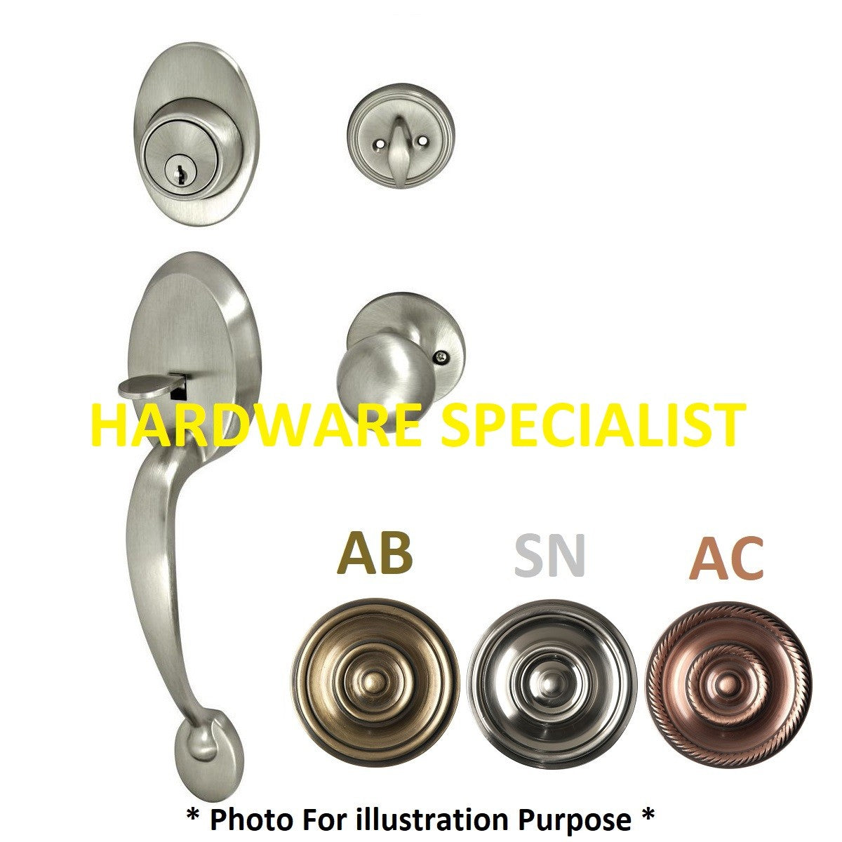 Nelon Entrance Door Handle Lockset 1219