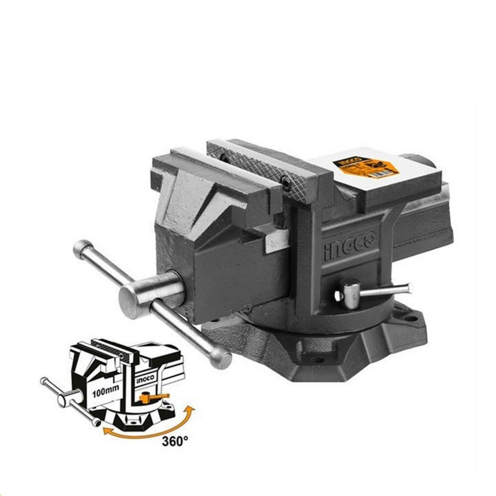 Ingco HBV084 100mm Swivel Base Heavy Duty Bench Vise