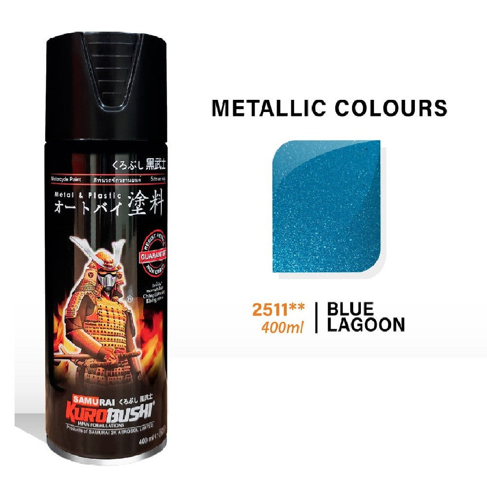 Samurai 2511 Blue Lagoon Metallic Spray Paint