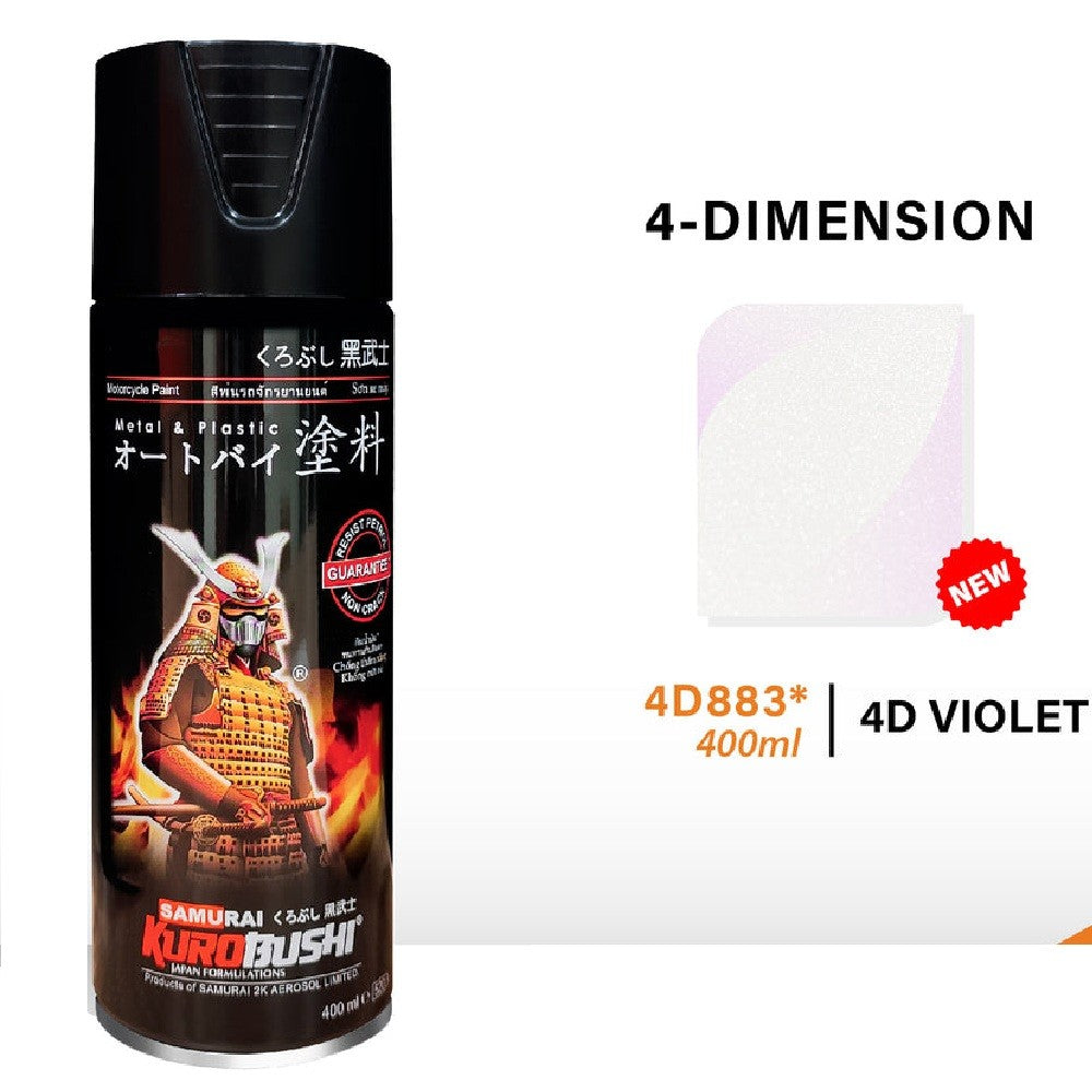 Samurai 4D883 4-Dimension Violet Spray Paint - 400mL