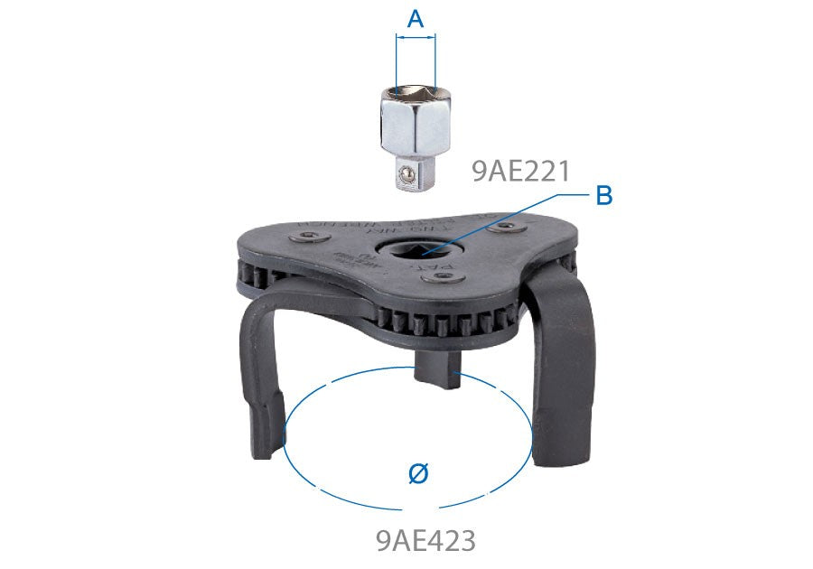 King Tony 3-Legged Oil Filter Wrench
