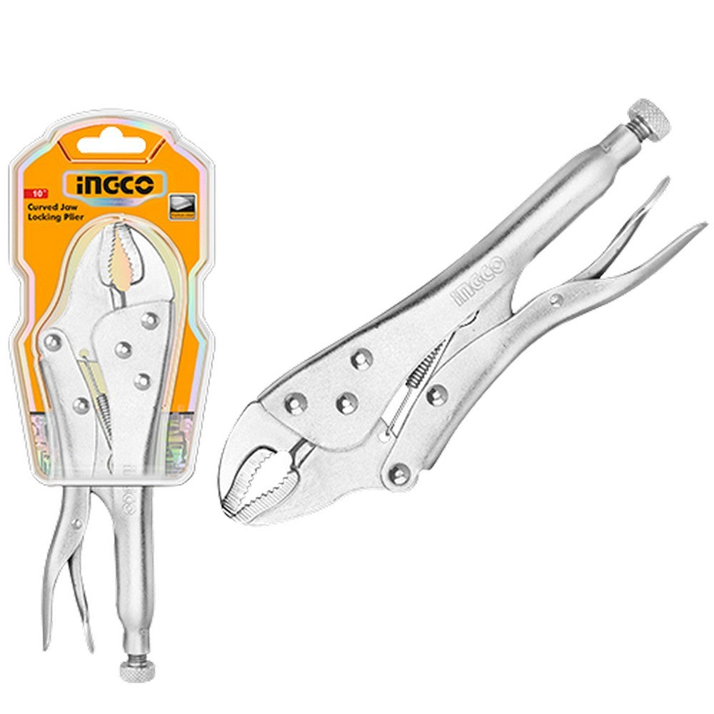 Ingco HCJLW0210 10 Inch Curved Jaw Design Locking Plier Tool
