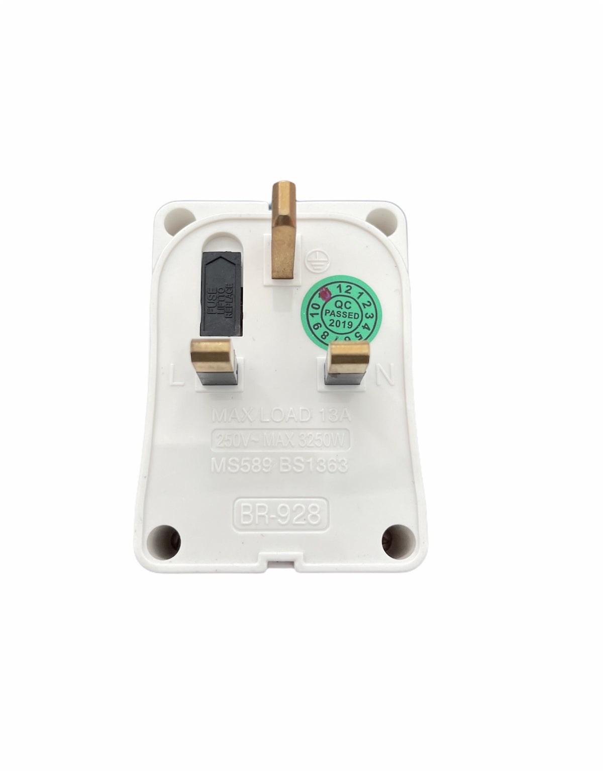 Britz BR-928 Safety Mark Passed 3 Way Adaptor Power Socket - 2 x UBS Port