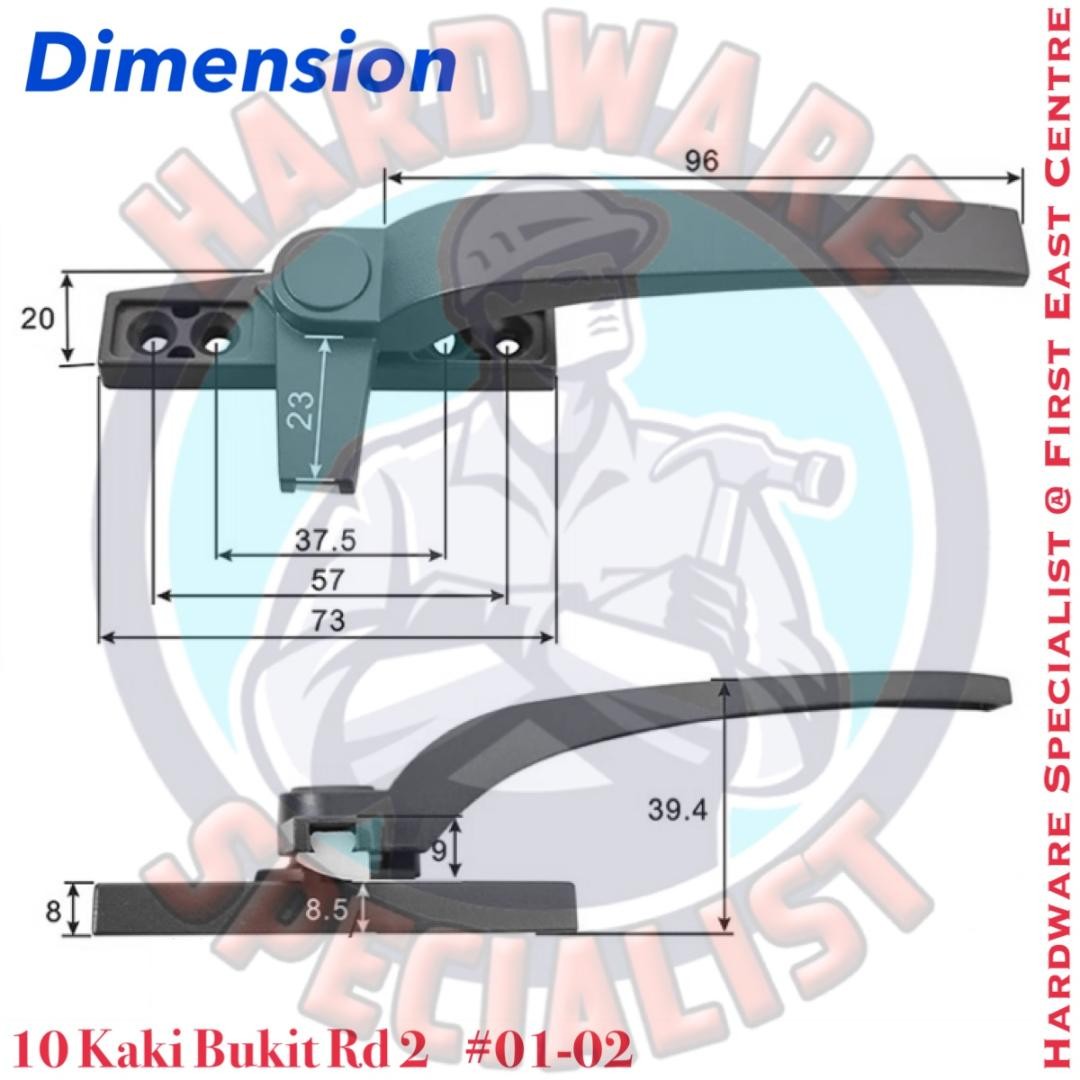 Hardware Specialist 4400 Aluminum Casement Window Handle