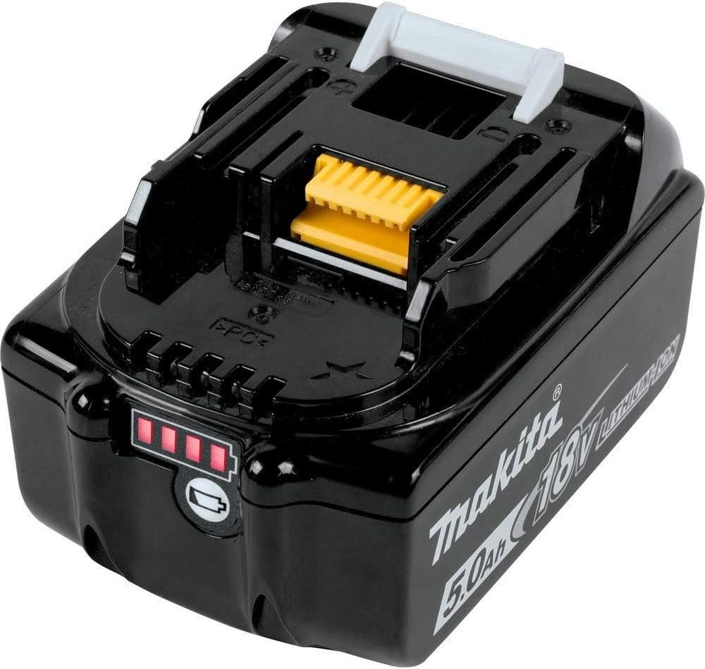 Makita BL1850B 18V LXT High‑Capacity 5.0Ah Battery with LED Gauge