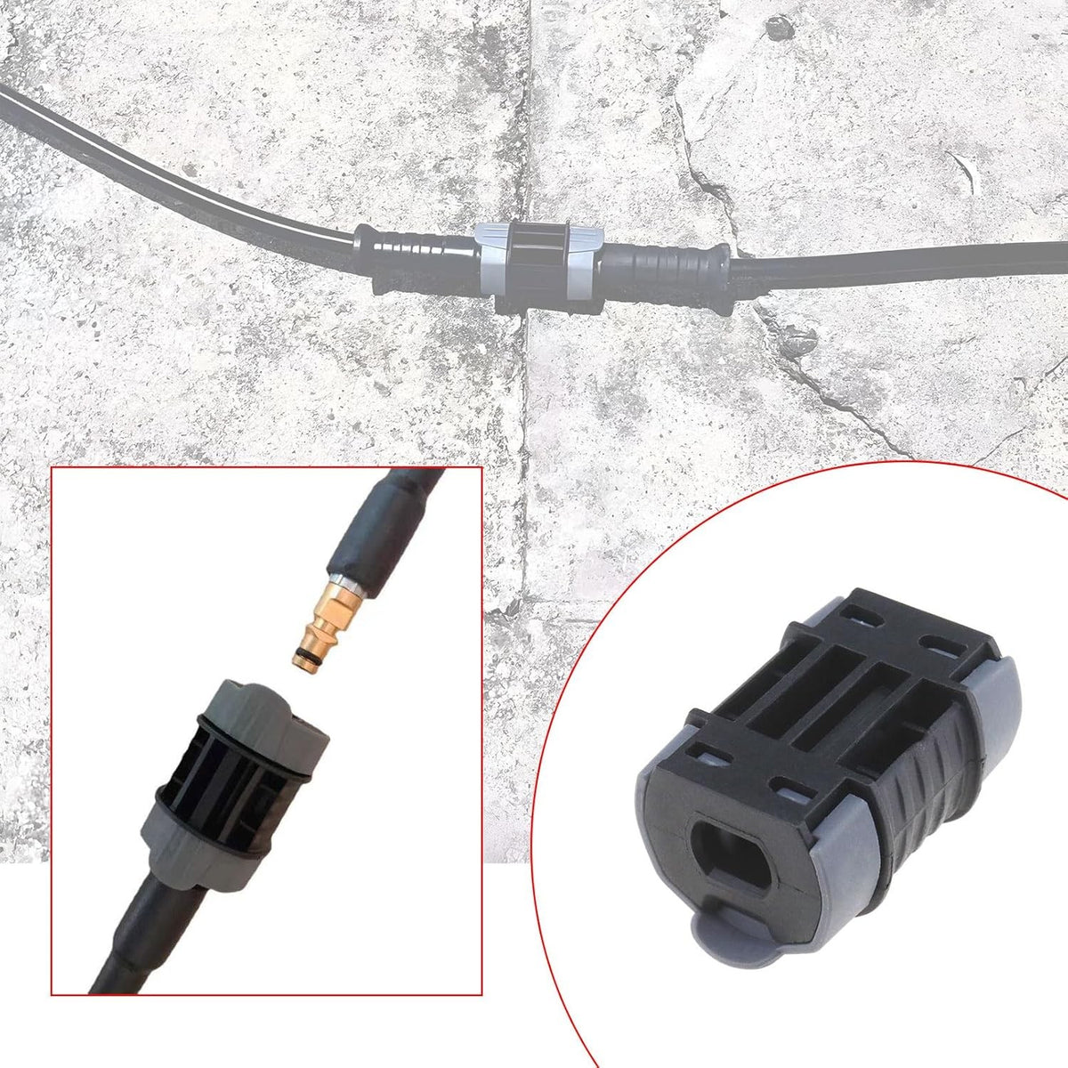 Pressure Hose Extension Adaptor For Karcher K Series Quick Click